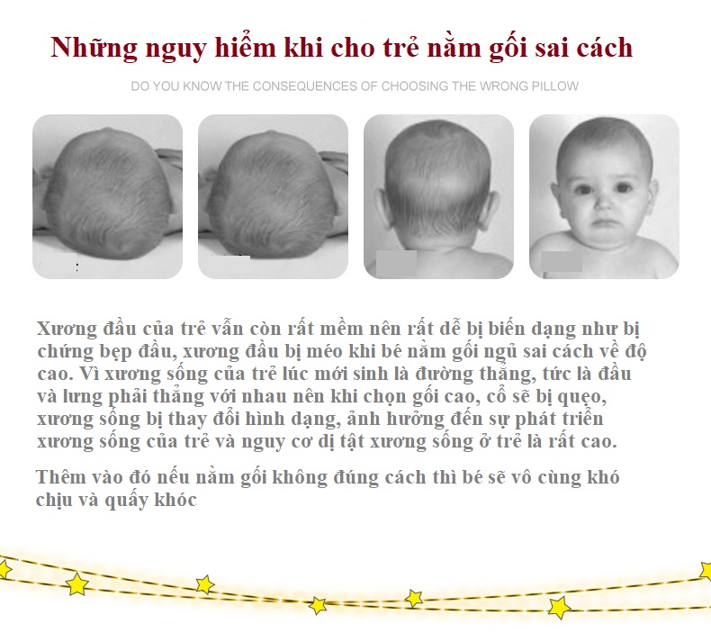 Gối Cho Bé Sơ Sinh Cao Cấp Tila-Tila Mã TG01 Ruột Gối Làm Từ Thảo Mộc Tự Nhiên, Chất Liệu 100% Cotton Luôn Thoáng Mát Cho Trẻ, Chống Méo Đầu Bẹp Đầu - Hàng Chính Hãng