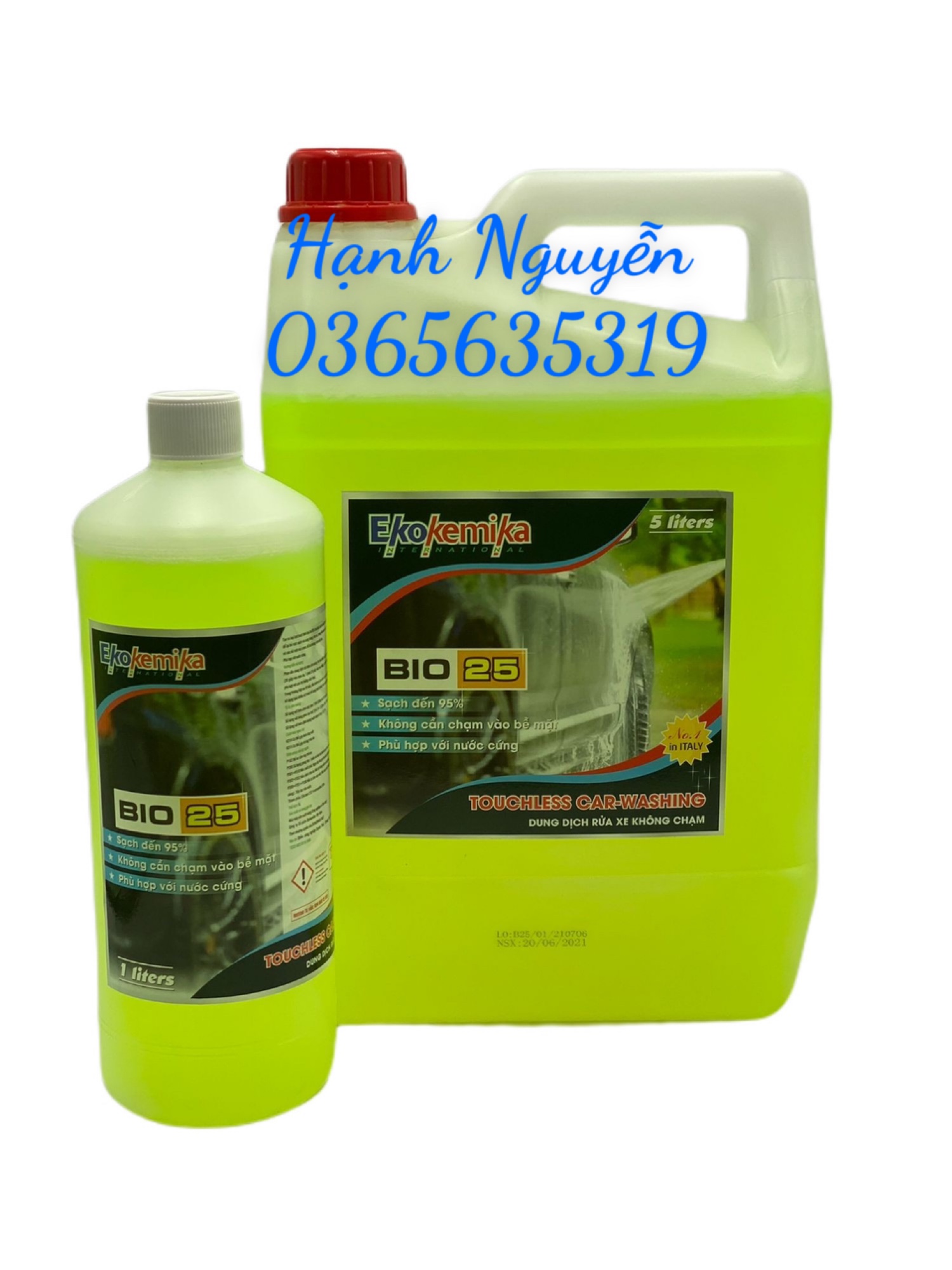 dung dịch rửa xe bio 25-1l