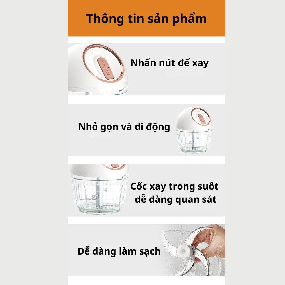 Máy xay thịt đa năng SOKANY SK-7036 công suất cao 750W, cối thủy tinh cao cấp xay nhuyễn mọi thực phẩm - HÀNG CHÍNH HÃNG - DELIYA