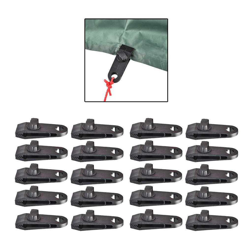20 Piece Heavy Duty Camping Tarp Clips Tent/Awning Clamps with Thumb Screw