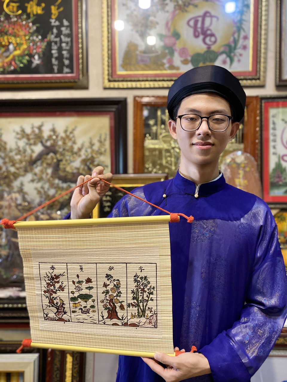 Tranh Dân Gian Đông Hồ Bốn Mùa
