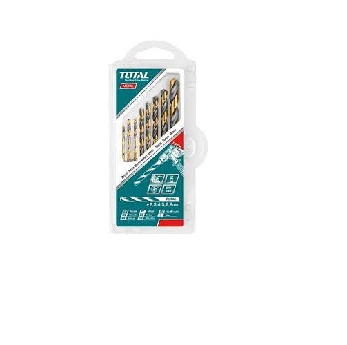 Bộ 8 mũi khoan  kim loại HSS total TACSD0801