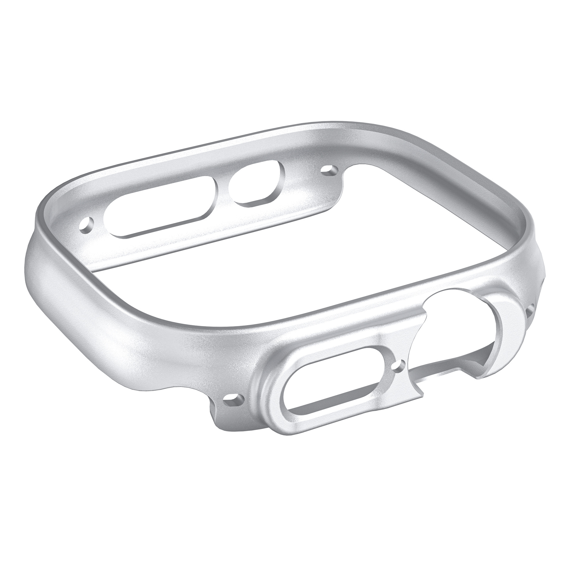 Ốp Case PC chống va đập màu kim loại cho Apple Watch Ultra 1/2 49mm - Hàng Chính Hãng