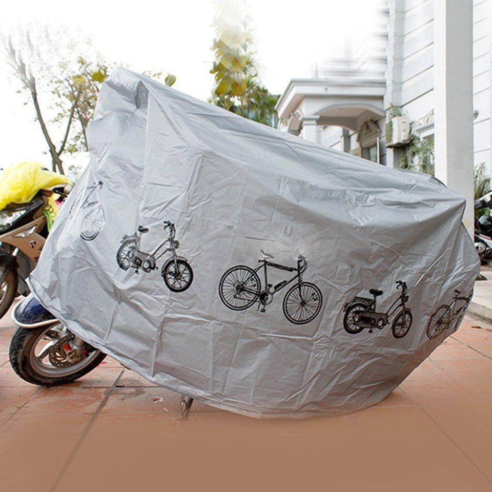 Bạt phủ xe máy, xe đạp che mưa che nắng, áo trùm xe máy chất liệu PVC hàng đẹp