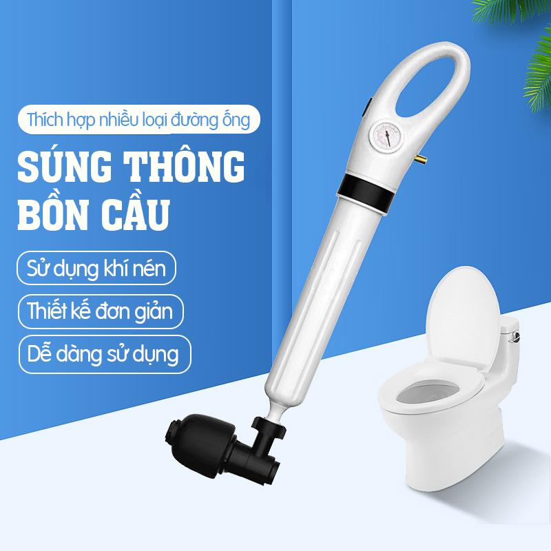 Súng thông tắc bồn cầu , thông cống , thoát sàn kiểu mới - K1589