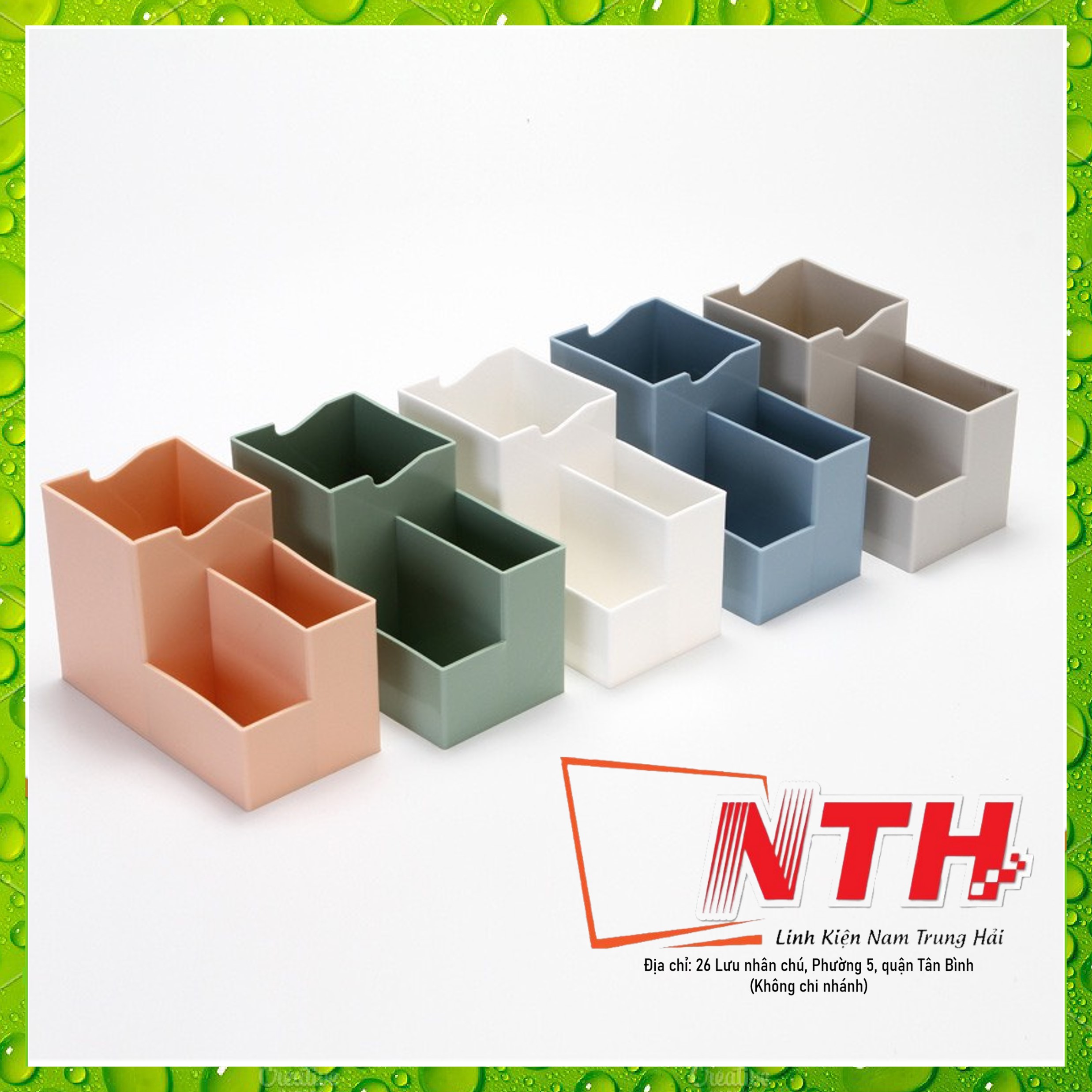 Kệ bút nhiều tầng có giá đỡ điện thoại nhỏ gọn