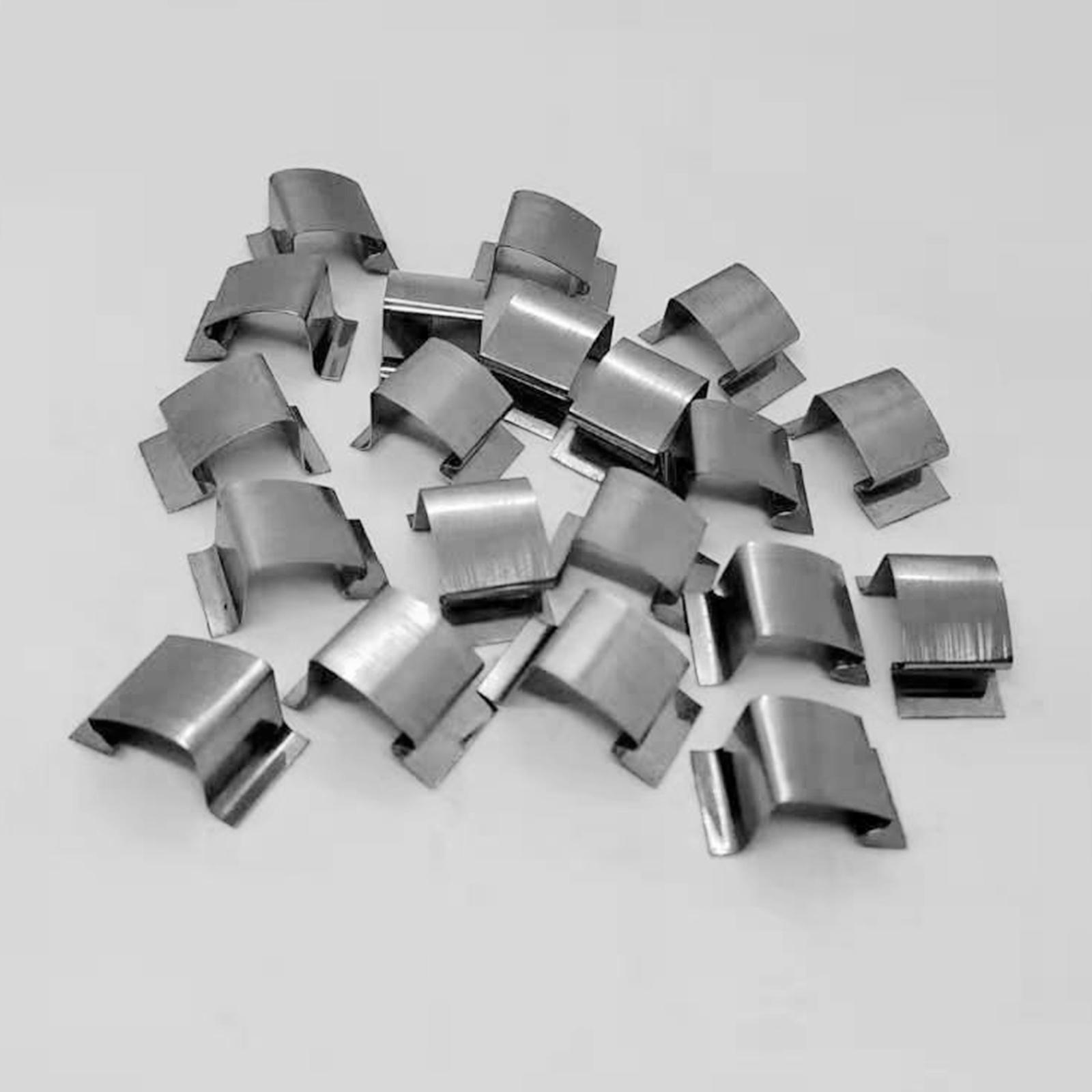 80pcs/Pack 304 Stainless Steel Greenhouse Glass Pane Fixing & W Clips