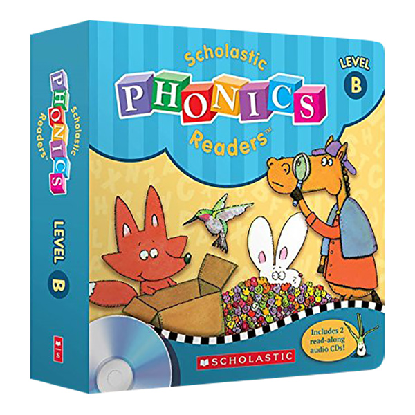 [Hàng thanh lý miễn đổi trả] Scholastic Phonics Readers B (With 12 Books + 2 CDs)