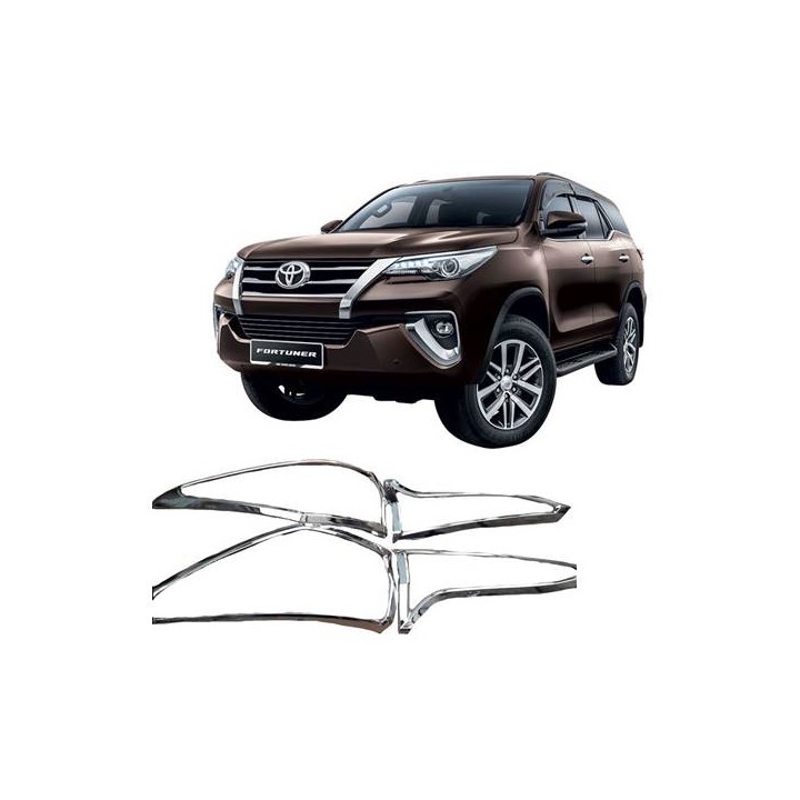 VIỀN ĐÈN SAU MẠ CROM XE TOYOTA FORTUNER 2017