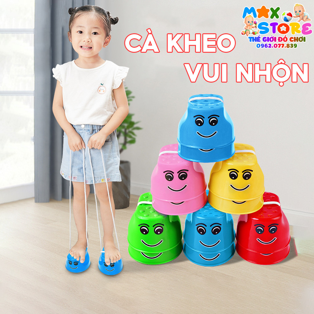 Đồ Chơi Vận Động Bộ Cà Kheo Vui Nhộn Cho Bé Tập Thăng Bằng - Đồ Chơi Thông Tư 02  Giao Màu Ngẫu Nhiên