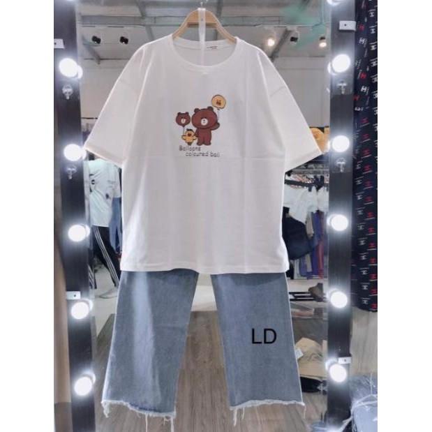 Áo thun nữ form nhỏ 30kg, áo phông tay lỡ phông dáng rộng unisex, ulzang, có size s