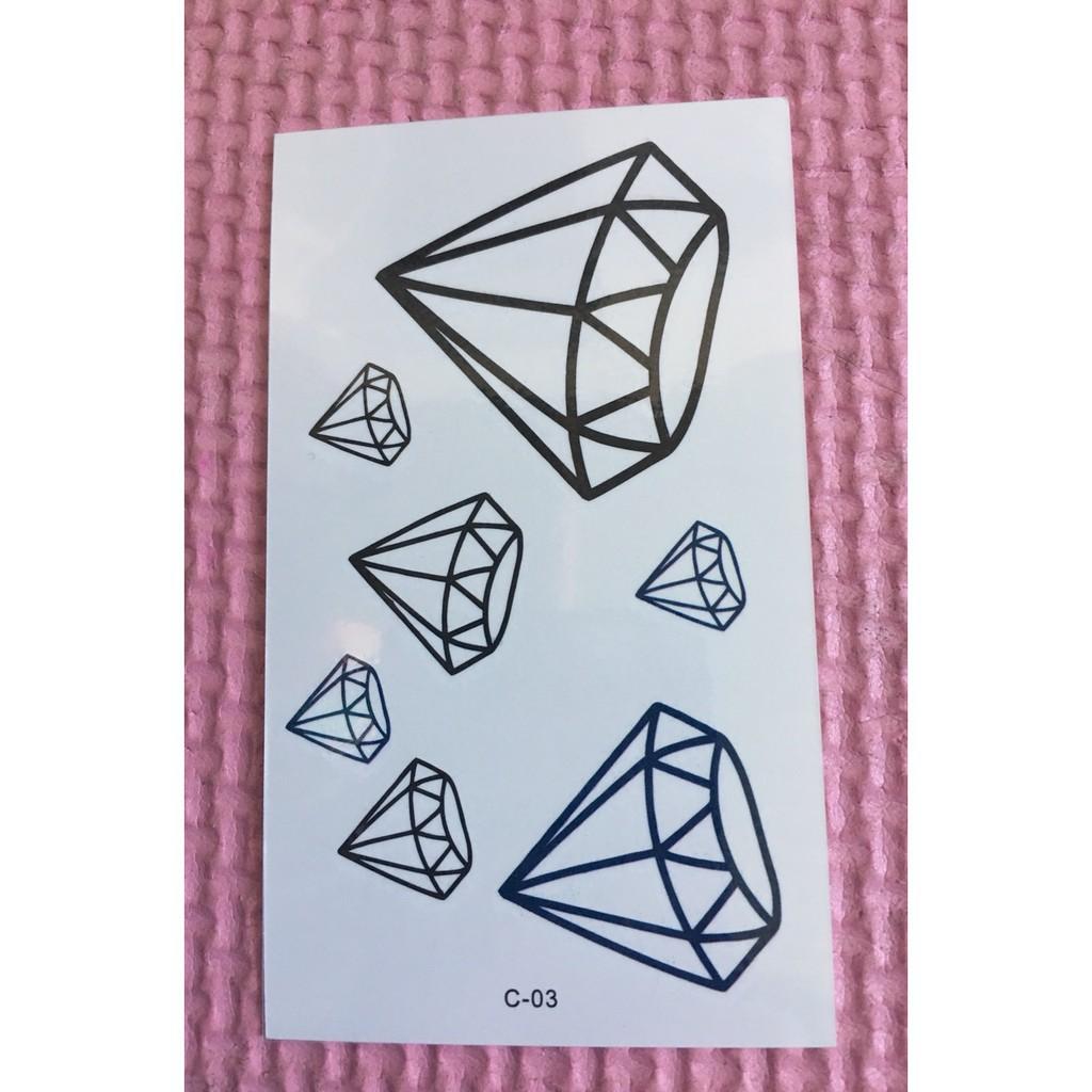 Combo 5 tấm xăm dán tatoo