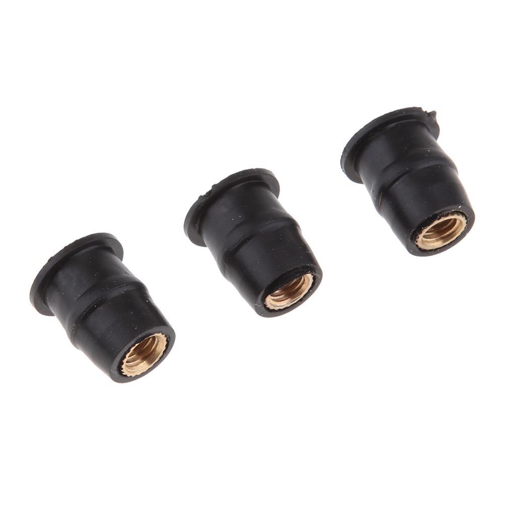 50 x Motorcycles Windshield Windscreen Bolts Kit Rubber  M5