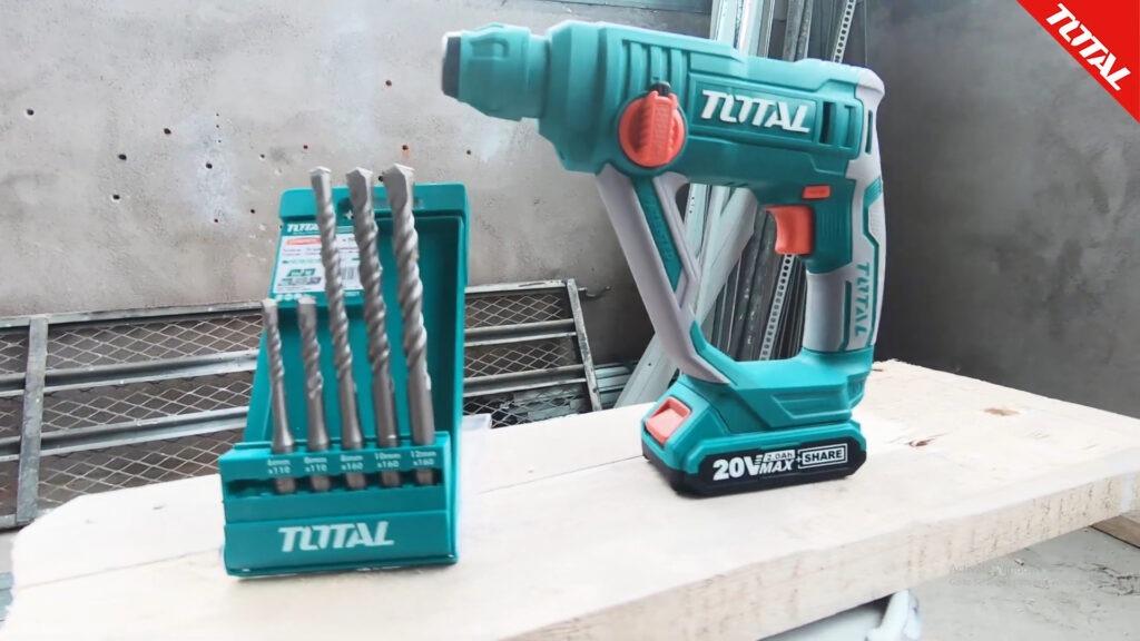 MÁY KHOAN ĐỤC BÊ TÔNG DÙNG PIN 20V E20 13MM  TOTAL TRHLIE2001 - HÀNG CHÍNH HÃNG