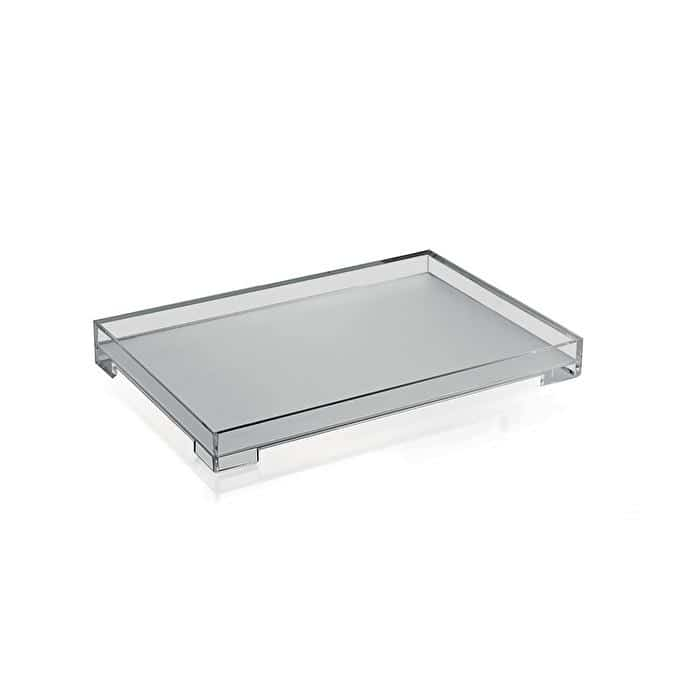 Khay Nhựa Cao Cấp Cỡ Vừa Guzzini M Tray &quot;Essence&quot;  - Thiết Kế Hiện Đại - Dễ Dàng Cầm - Đế Phủ Satin Chống Trầy