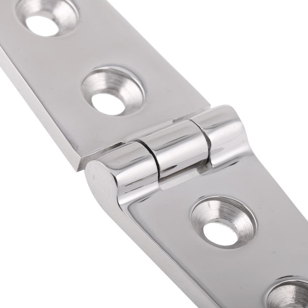 5PCS Heavy Duty 316 Stainless Steel 6" Cast Long Strap Hinge For Boat Marine