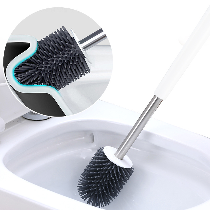 Cọ bồn cầu silicon, chà toilet nhà vệ sinh, cây chà sàn nhà vệ sinh - Kitimop-TB2