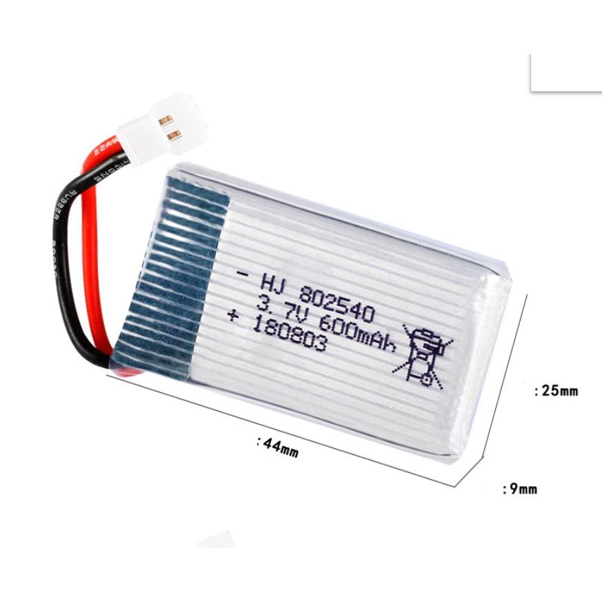 Pin và sạc usb 3.7v 600mah Pin sạc máy bay có mạch bảo vệ xả 25c
