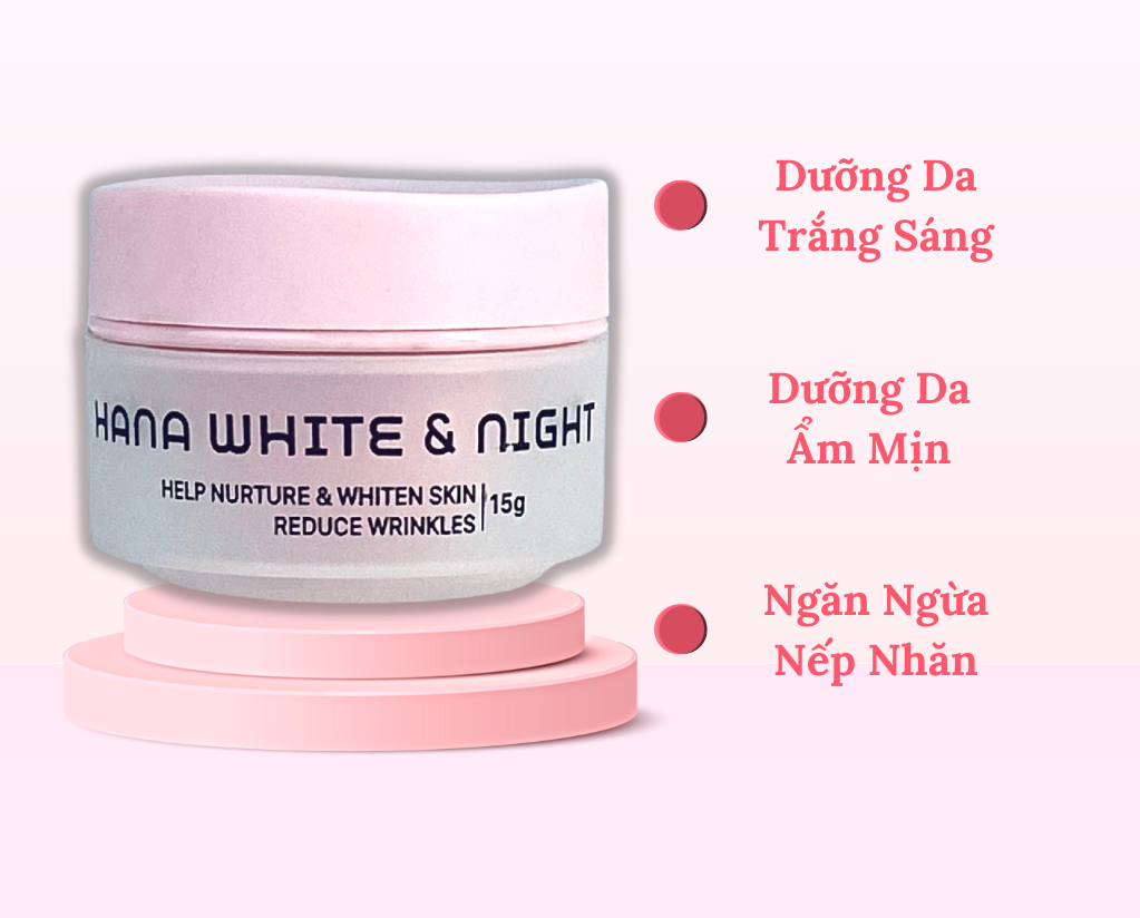 Kem Hanayuki Dưỡng Trắng Da White Day & Night Ban ngày & Đêm 15g Hanayuki Chính Hãng