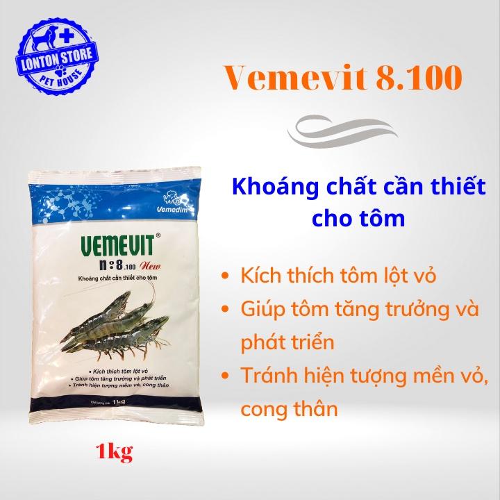 Khoáng Vemevit No 8.100 tôm cao cấp -Bổ sung khoáng cho tôm, 1kg