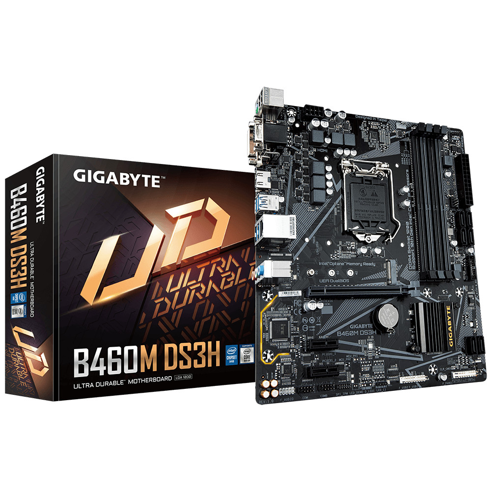 Bo mạch chủ mainboard Gigabyte B460M DS3H ALC1200 - Hàng Chính Hãng