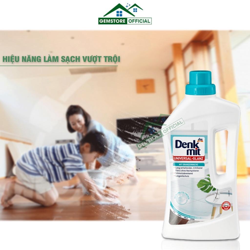 Nước Lau Sàn Đa Năng Denkmit, Dung Dịch Vệ Sinh Sàn Gỗ, Sàn Gạch, Dung Tích 1L, Loại Bỏ 99% Vi Khuẩn, Nhập Đức