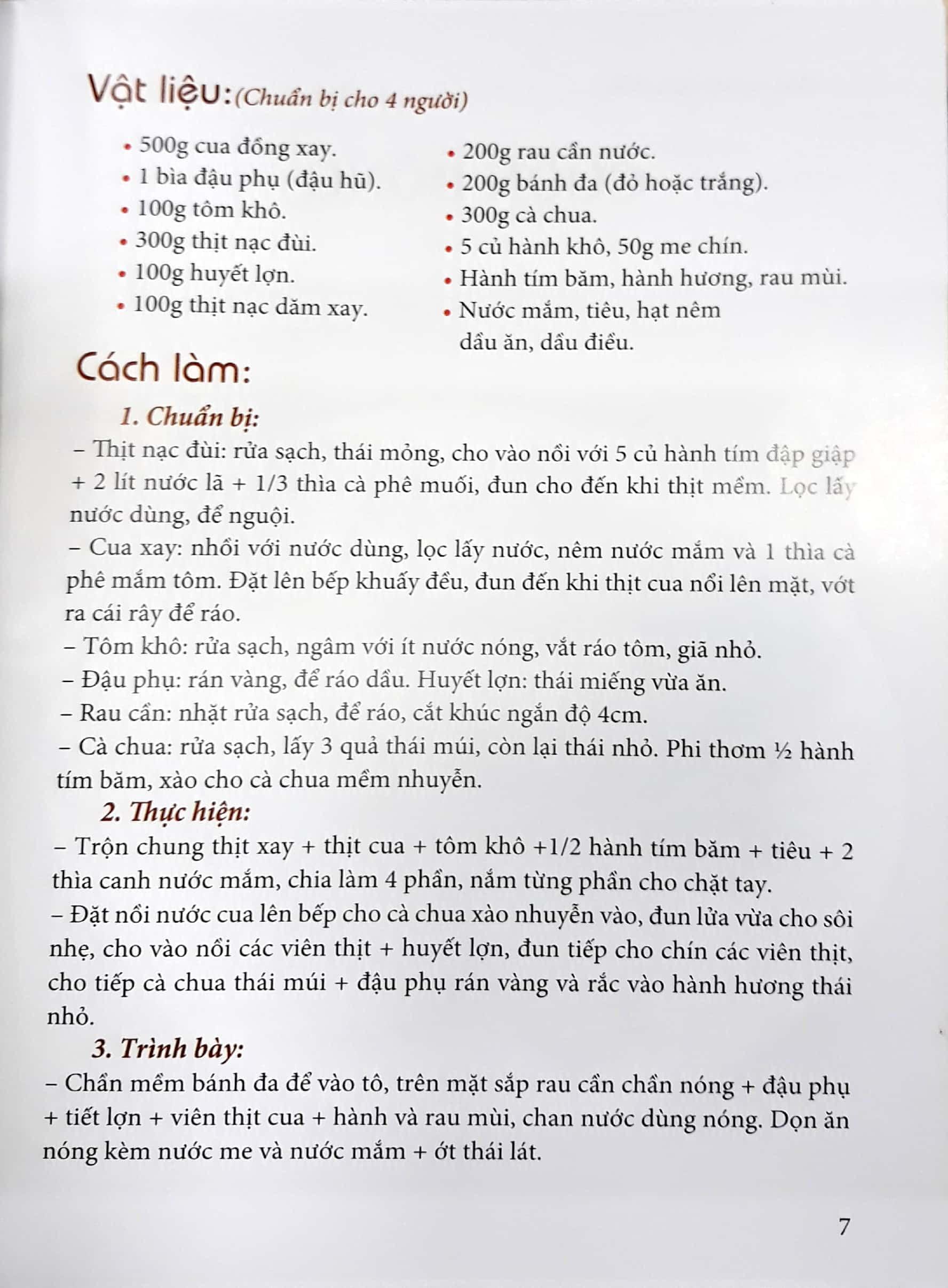 Sách Món Ngon Miền Bắc