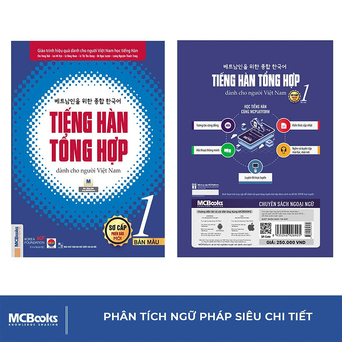 Combo Bộ 2 Cuốn Sách Tiếng Hàn Tổng Hợp Dành Cho Người Việt Nam - Sơ Cấp 1 - Giáo Trình Màu + Sách Bài Tập - MinhAnBooks