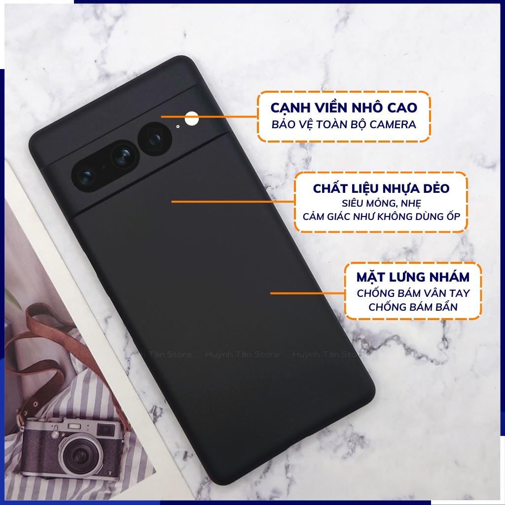 Ốp lưng pixel 7 pro dẻo nhựa siêu mỏng giấy chống bám vân tay bảo vệ camera phụ kiện điện thoại huỳnh tân store