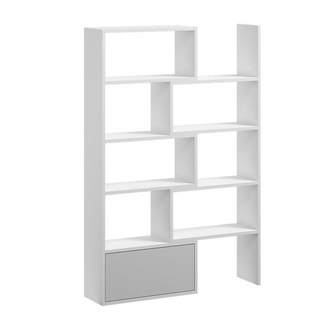 Kệ sách gỗ hiện đại SMLIFE Benito | Gỗ MDF dày 17mm chống ẩm | D140xR30xC185cm