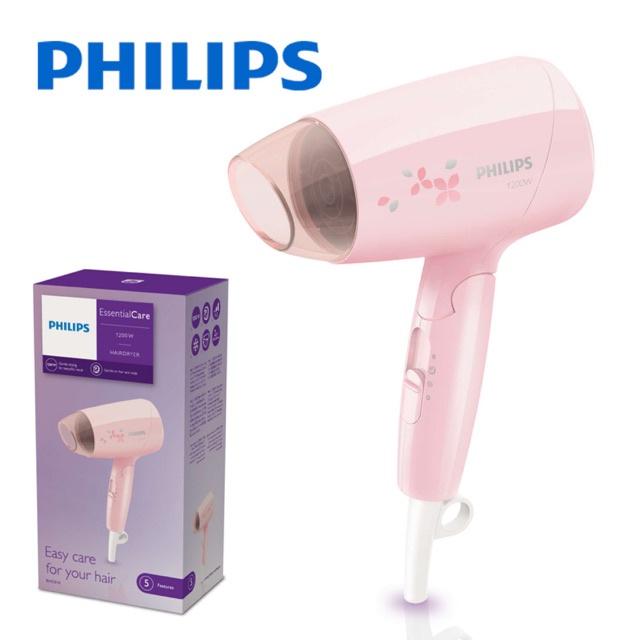 Máy Sấy Tóc Philips BHC010, Công Suất 1200W - Thiết Kế Gập, Du Lịch - Hàng Chính Hãng