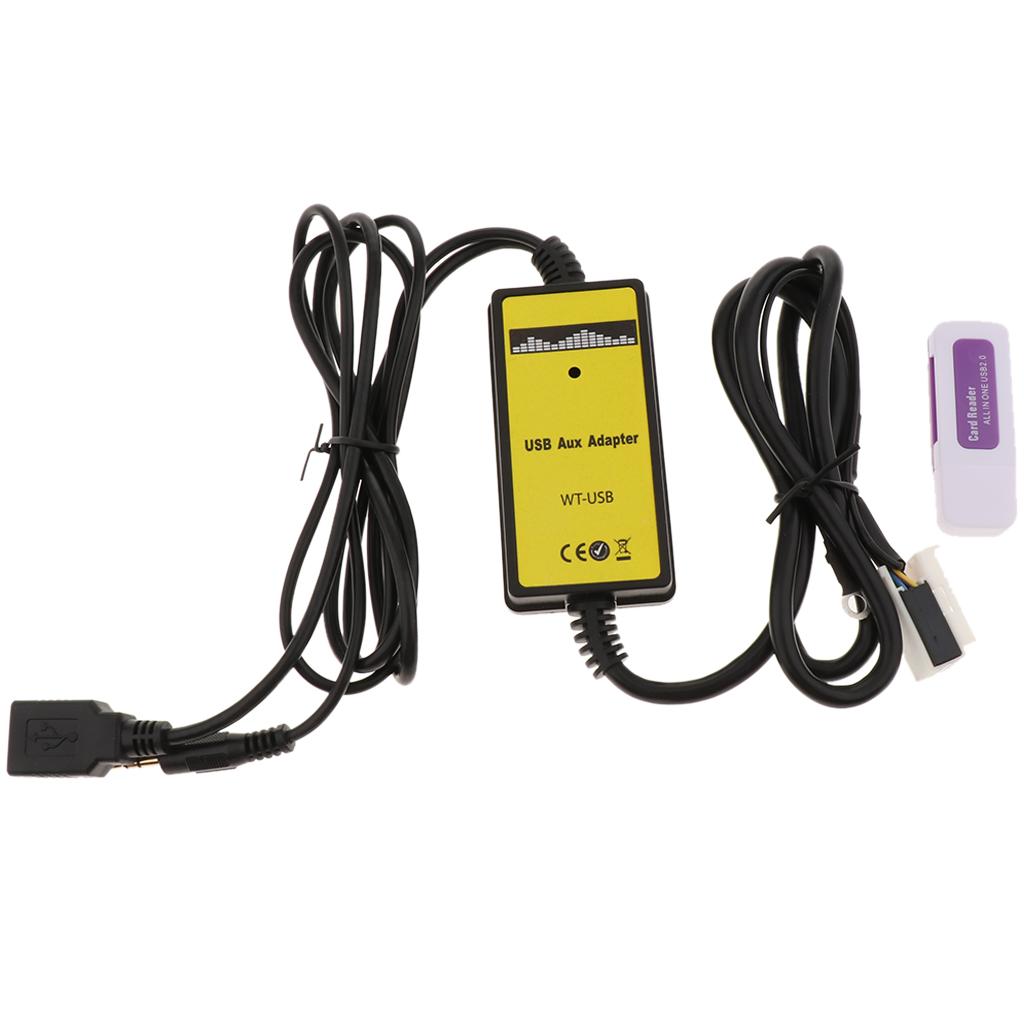 Car USB Aux-in Adapter MP3 Player Radio Interface for , MK5, Golf