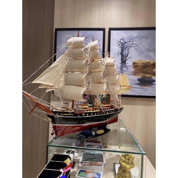 Thuyền CUTY SARK Tàu Chở Hàng Dài 100cm Đỏ Đen Độc Đá