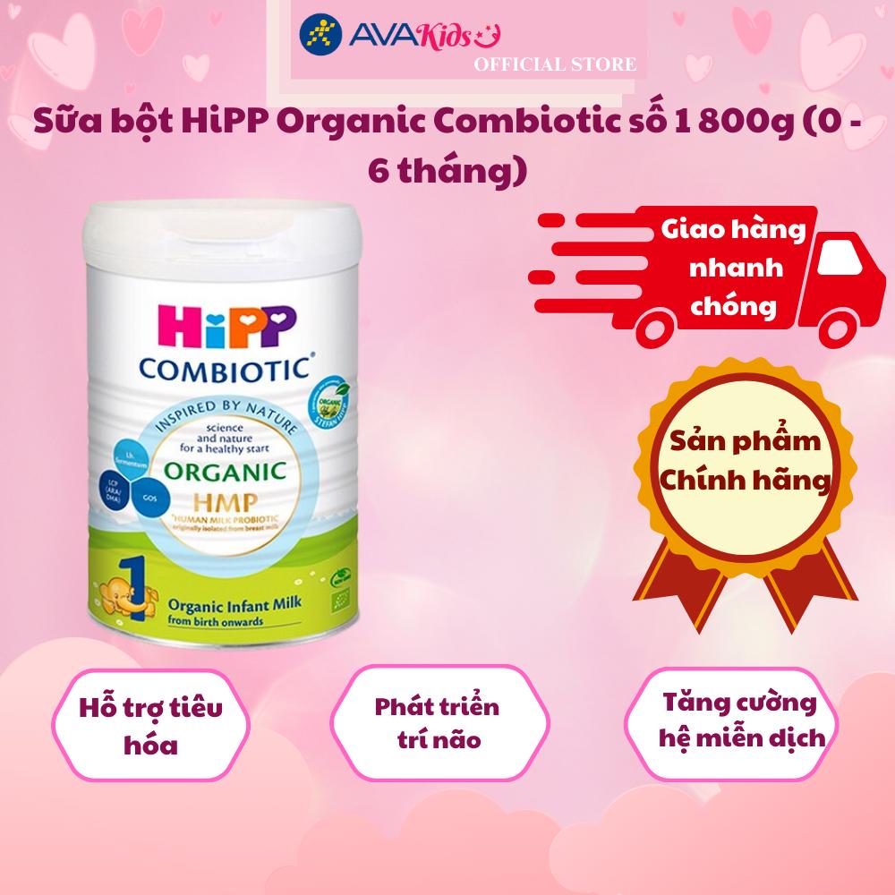 Sữa bột HiPP Organic Combiotic số 1 800g (0 - 6 tháng)