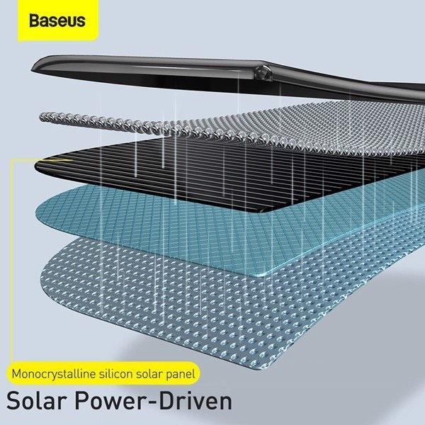 Đế giữ điện thoại tích Baseus Smart Solar Power Wireless Car Mount Electric Holder - Hàng chính hãng