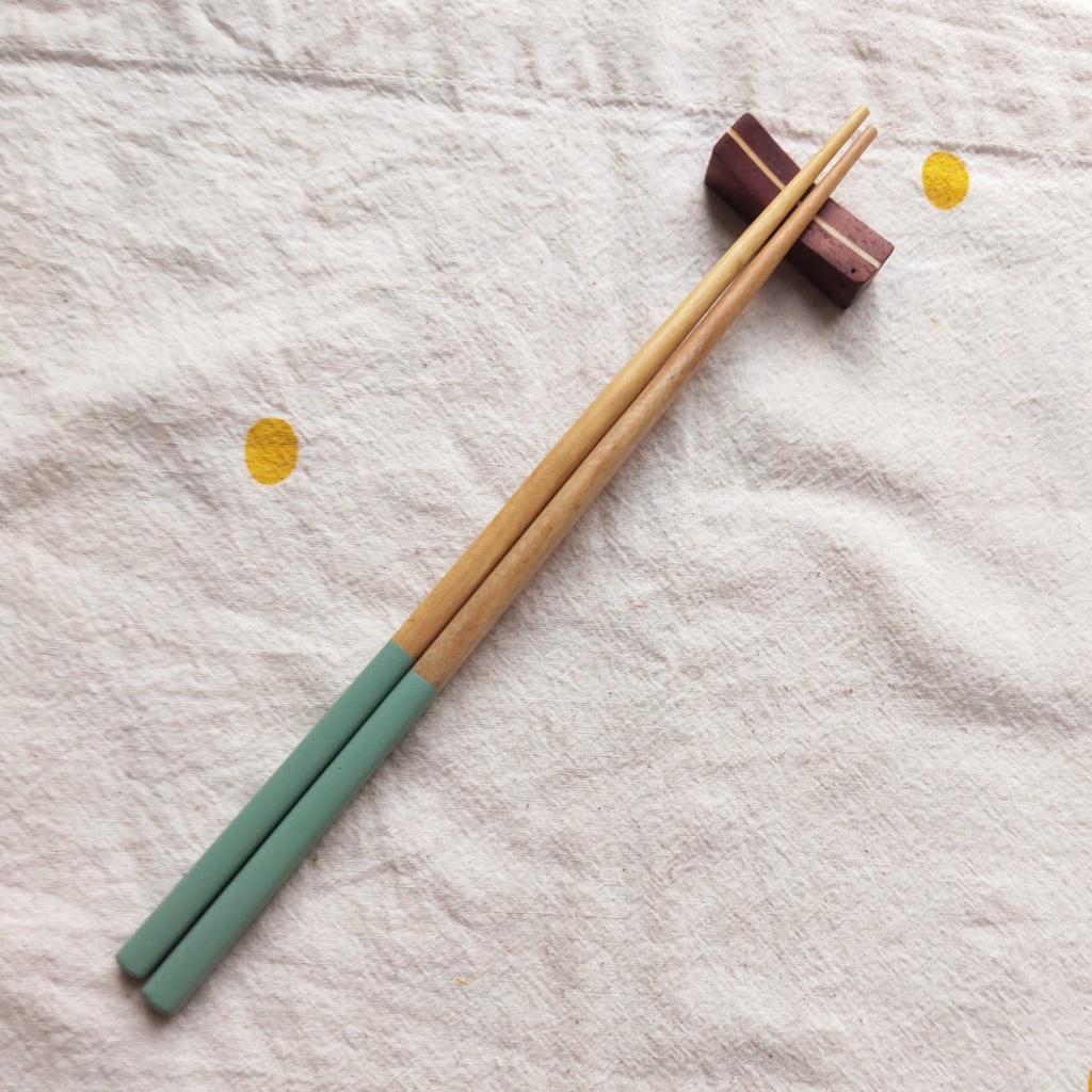 ĐŨA GỖ CÁN SƠN MÀI, PHONG CÁCH NHẬT BẢN 23CM