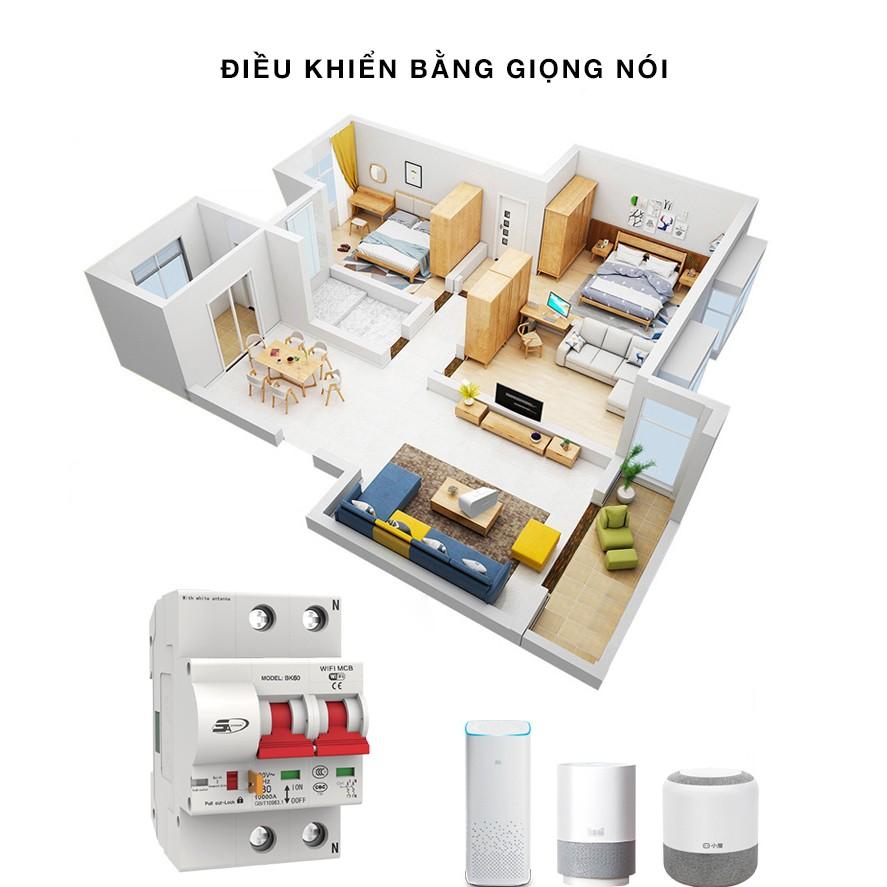 CẦU DAO (CB) TỔNG THÔNG MINH ĐIỀU KHIỂN TỪ XA QUA ĐIỆN THOẠI 5A BK60