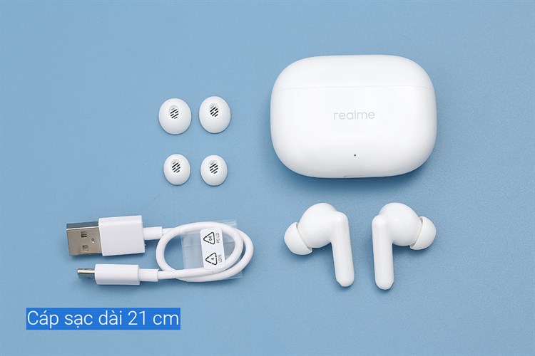 Tai nghe Bluetooth True Wireless Realme Buds T300 Âm Thanh Không Gian 360° - Hàng chính hãng