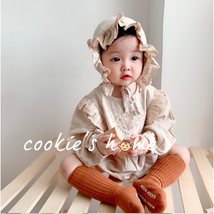 Set áo kèm mũ tiểu thư cực xinh chất vải cotton thoáng mát cho bé gái chụp hình đi chơi tiệc sinh nhật thôi nôi