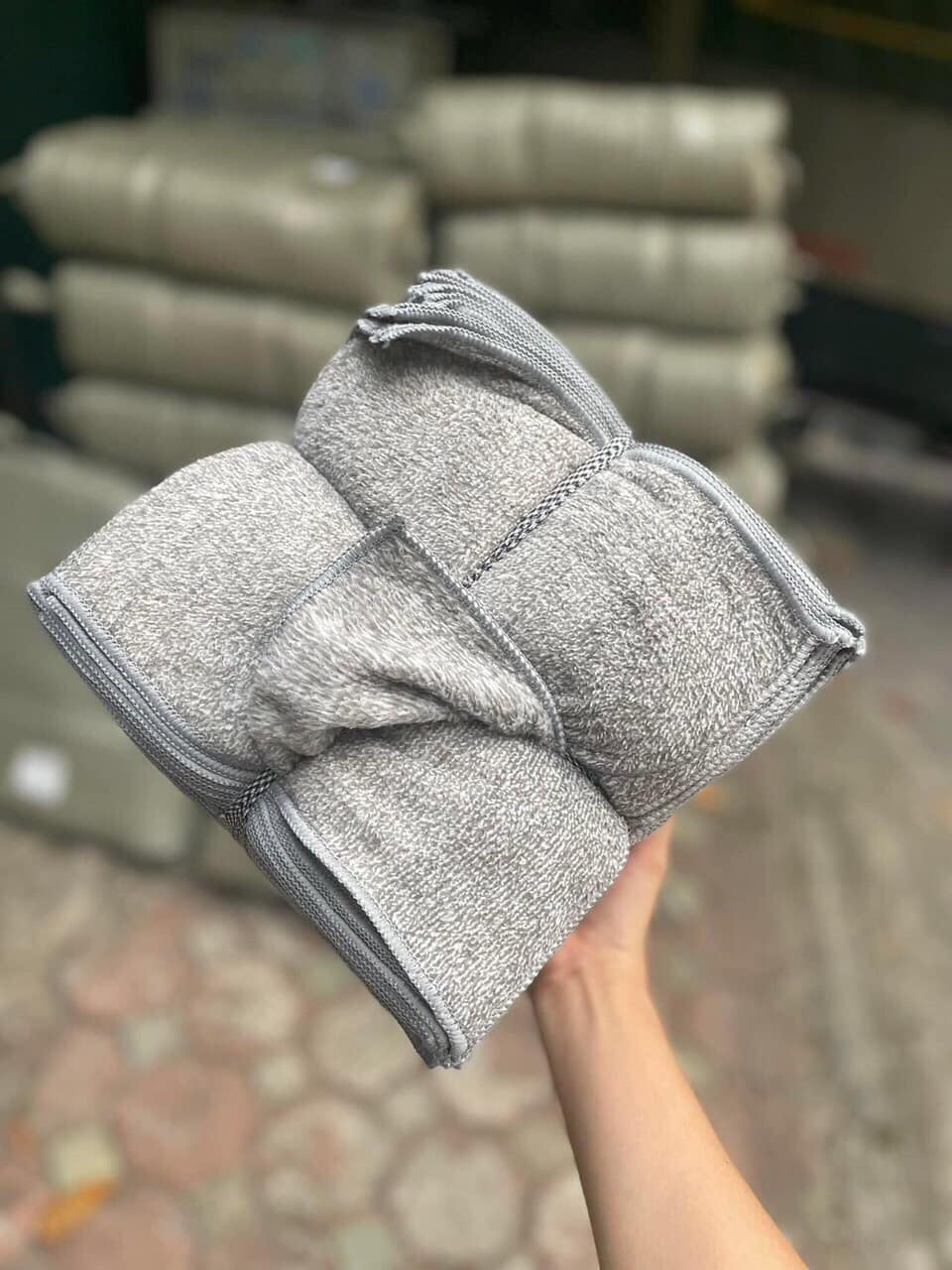 Khăn Lau Bếp Khăn Lau Đa Năng 2 Mặt Sợi Than Tre Mềm Mịn Siêu Thấm 25x25cm - Khăn Lau Tay - Khăn Lau Siêu Thấm