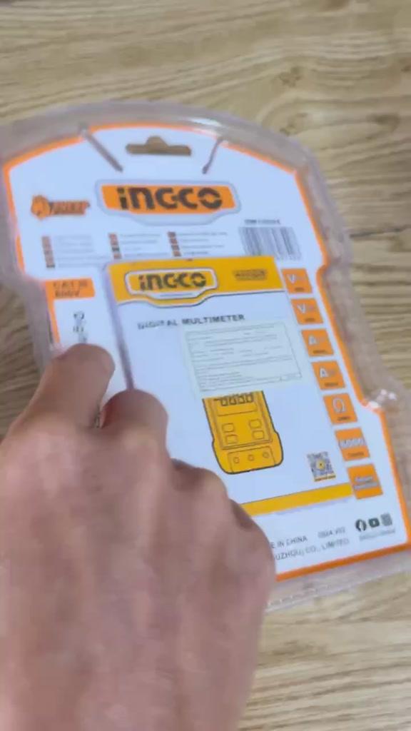 ĐỒNG HỒ VẠN NĂNG KỸ THUẬT SỐ 600V- 6000 SỐ ĐẾM THÔNG MINH 6V INGCO DM16004 - HÀNG CHÍNH HÃNG