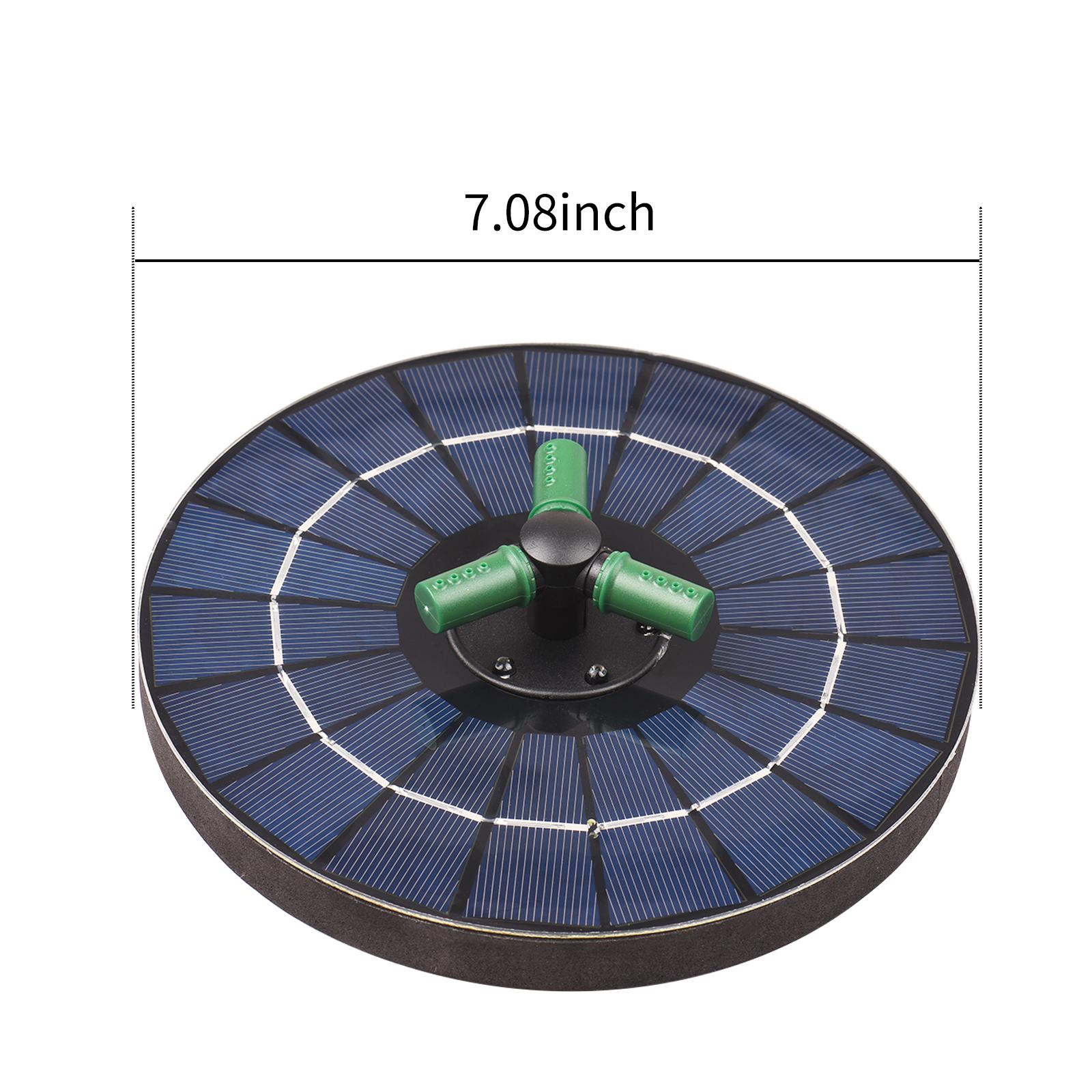 Máy Bơm Nước Năng Lượng Mặt Trời Rgb Led Có Pin Tự Động Tắt Đầy Màu Sắc 4W Với Vòi Xoay 360°