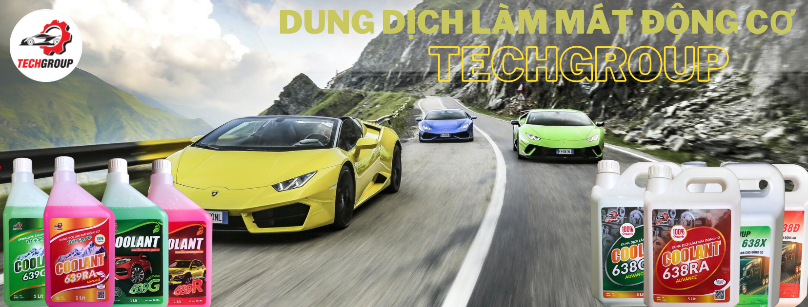 NƯỚC LÀM MÁT ĐỘNG CƠ TECHGROUP 638 5 lít