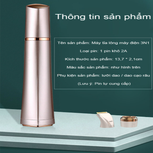 Máy cạo lông pin sạc ba trong một dành cho phụ nữ Kroaya