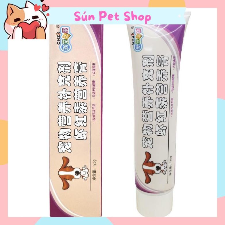 Gel dưỡng lông màu nâu đỏ, bổ sung canxi cho chó