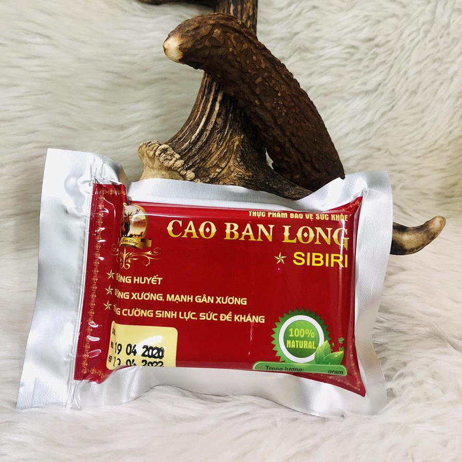 Thực phẩm bảo vệ sức khỏe Cao Ban Long Sibiri (100g)_tăng cường sức đề kháng, hồi phục sức khoẻ, tăng cường sinh lực, mạnh gân cốt, hỗ trợ các bệnh liên quan đến thiếu máu