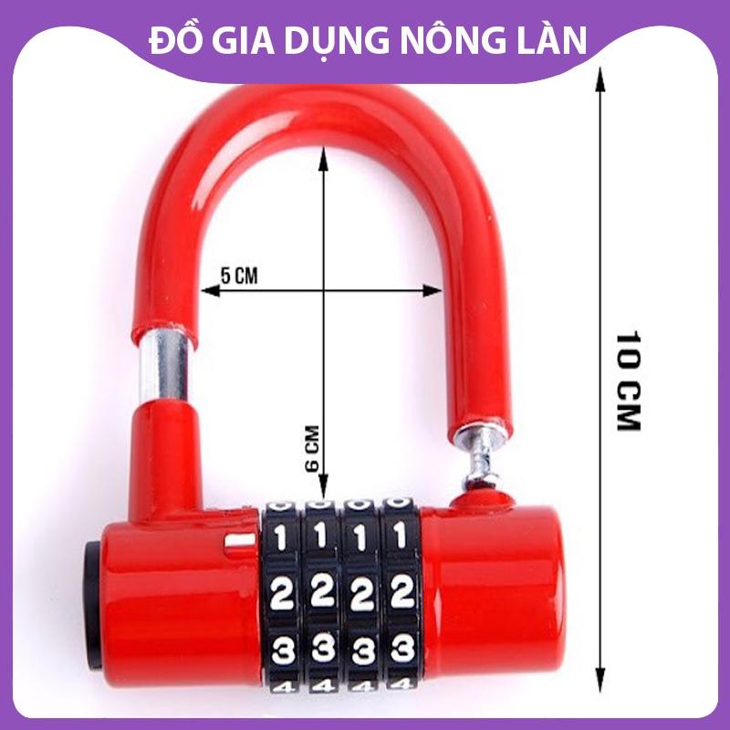 Ổ khóa chữ U mini 4 mã số bảo đảm an toàn cho tài sản NL Shop