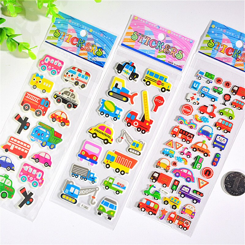 Sét 5 Vỉ Sticker 3D Nổi ( Bấm Vào Ảnh Để Chọn Mẫu )