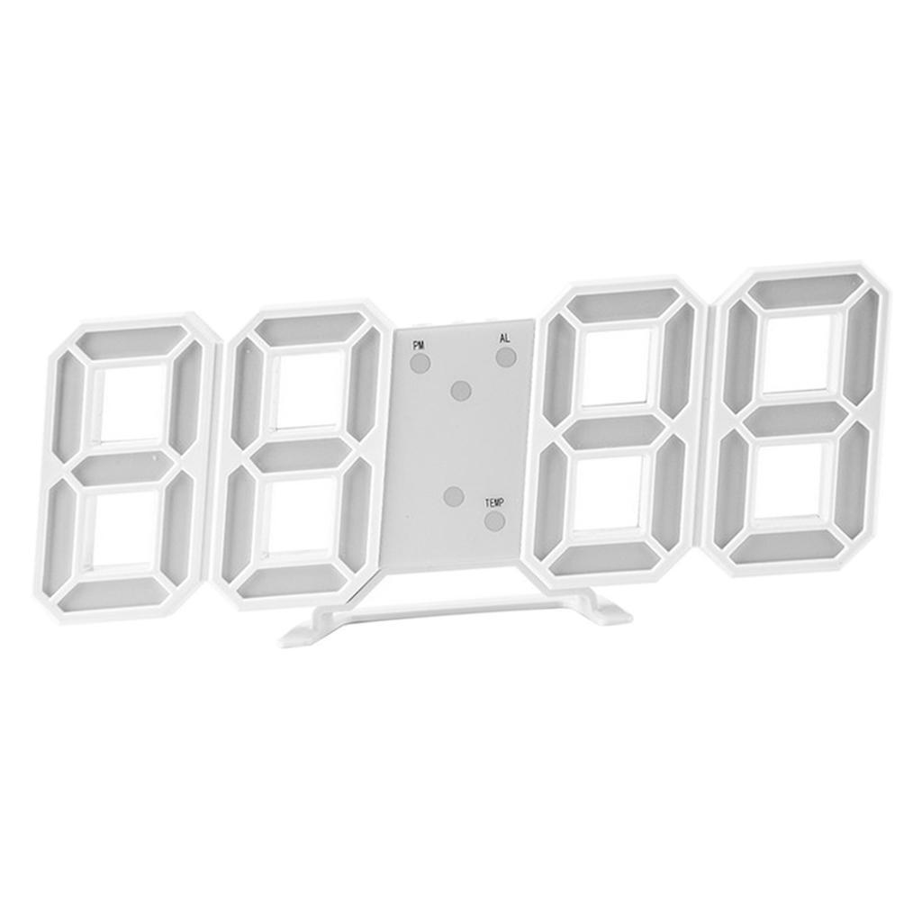 Number Clock Tabletop LED Alarm Clocks for Home Office