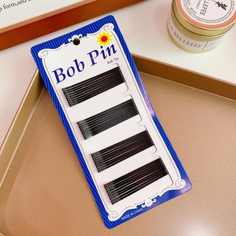Kẹp tăm đen tiện dụng Ulzzang Bob pin